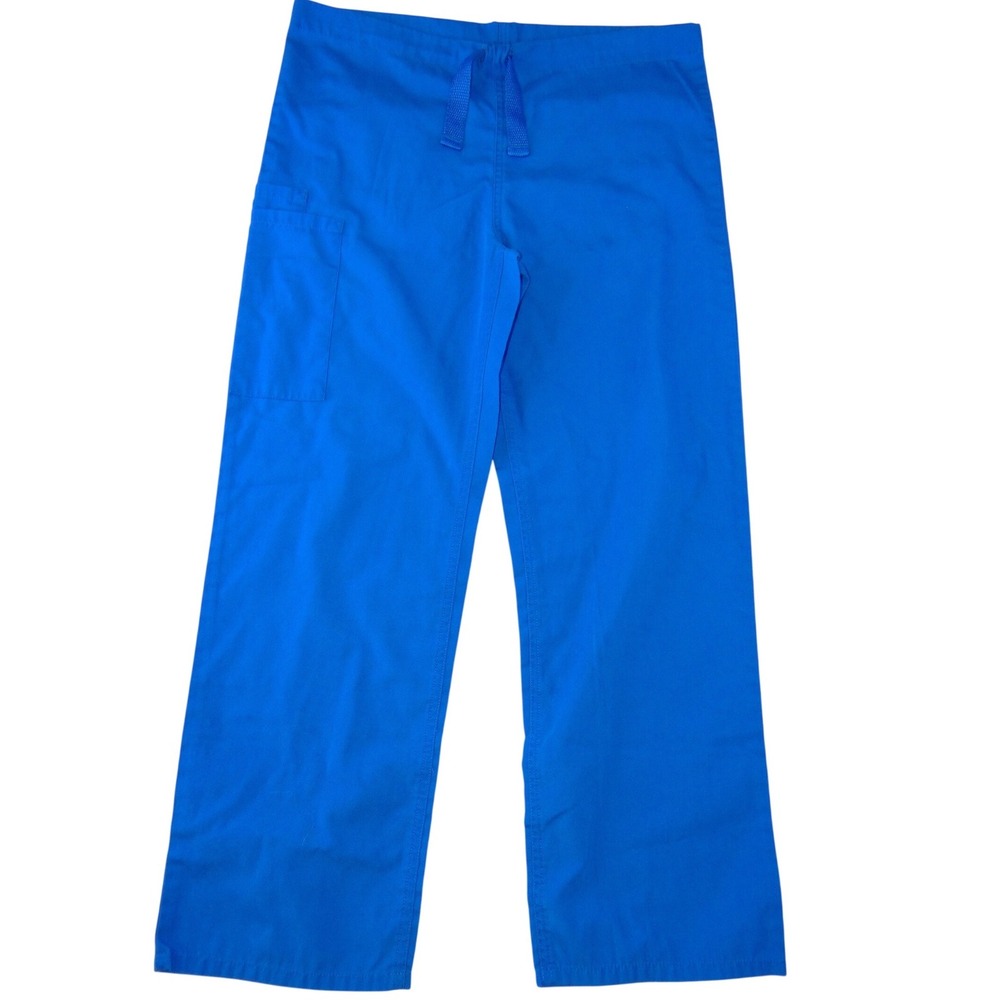Cherokee Workwear Womens Royal Blue Scrub Pants Cargo Pocket‎ XS